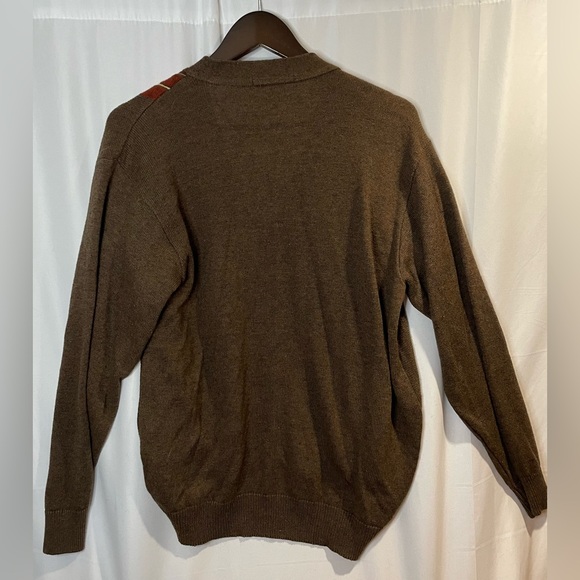 Vintage Porto Cruz Brown Wool Blend Cardigan Medium 90s Eclectic Grampa Cottage - Picture 5 of 7